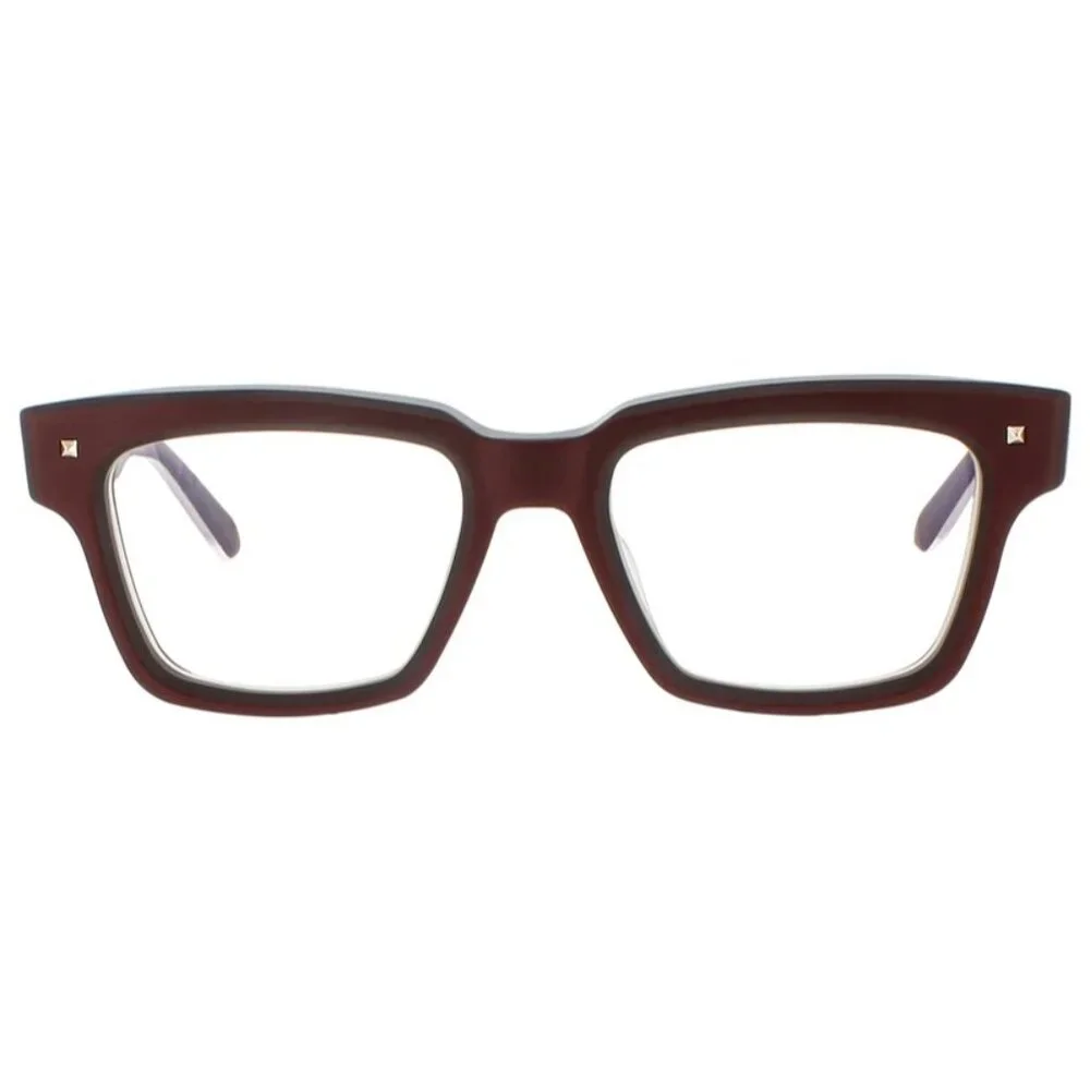 NWT VALENTINO EYEGLASSES SQUARE UNISEX BURGUNDY EYEWEAR